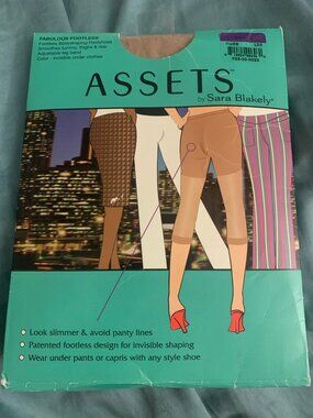 Assets Spanx by Sara Blakely Fabulous Footless Bodyshaping Pantyhose Nude 5